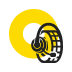 Tire with Support Headset Icon